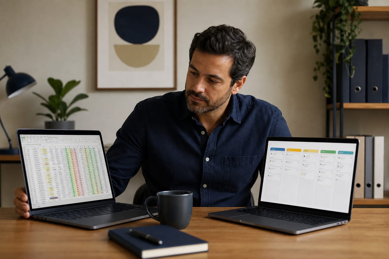 Comparação entre folha de cálculo e CRM num escritório de PME portuguesa