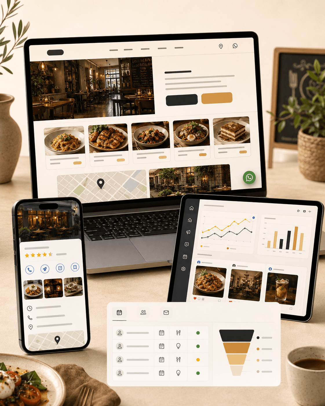 Restaurant, café or local business